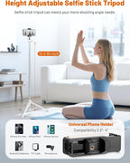 JOILCAN Tripod for iPhone & Camera, Extendable Portable Phone Tripod Stand for - Image 5