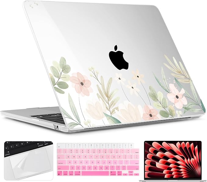 TWOLSKOO for M4 MacBook Air 13.6 inch Case 2025-2022 Release M4 A3240 M3 A3113 by TWOLSKOO