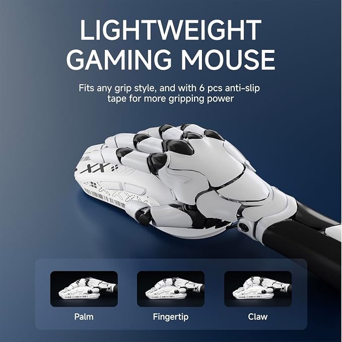 EWEADN X23Pro Wireless Gaming Mouse, 2.4G/BT5.0/USB-C Esports Gaming Mouse - Image 6
