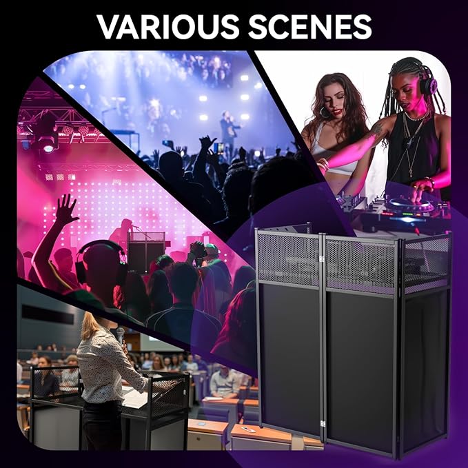 Portable DJ Booth Table, Foldable DJ Table Stand Portable - Image 7