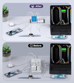 Wall Charger, USB C Charger Block, 5-Port PD + QC 3.0 Fast Charging Power Plug - Image 6