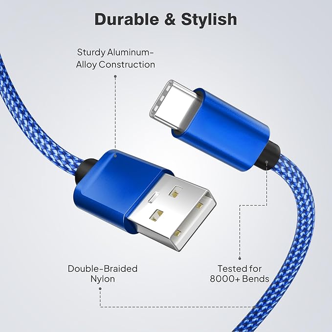 Elebase for iPhone 16 Car Charger Cable 1.5/3.3/6.6FT 3 Pack, Type C Charging - Image 4