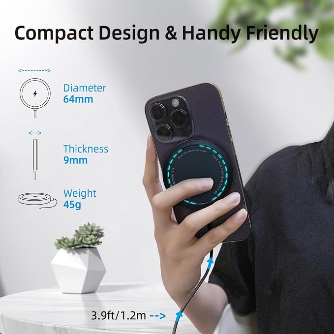 Magnetic Wireless Charger for iPhone 15W Max Fast Mag-Safe Wireless Charging - Image 8