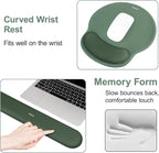 MOSISO Wrist Rest Support for Mouse Pad&Keyboard Set, Circle Curved Ergonomic - Image 5