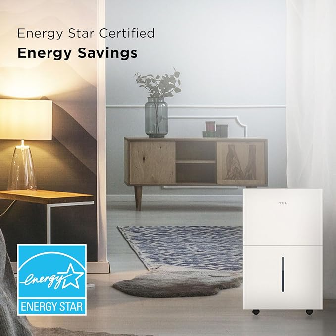 TCL 4500 Sq. Ft. 50-Pint Smart Dehumidifier, Energy Star 2024, Including - Image 5