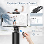 ATUMTEK 63"" Phone Tripod, Extendable Selfie Stick Tripod - Image 6