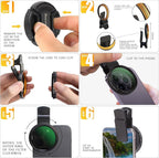 52MM Clip-on Variable ND2-32 Phone Lens Filter Kit, Ultra Slim Multi-Coated - Image 6