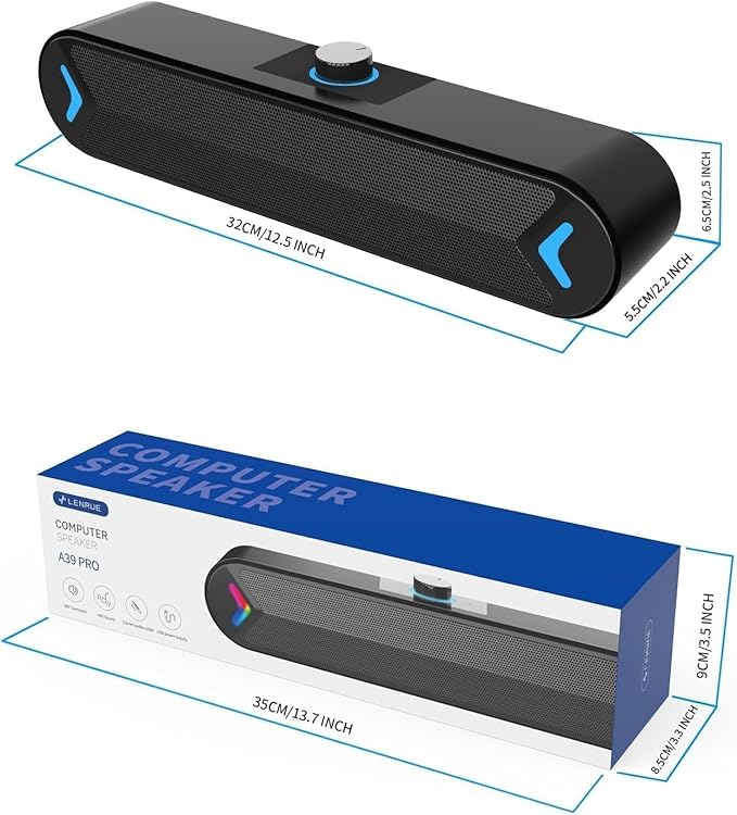 LENRUE Computer Speakers, PC Speakers - Image 6