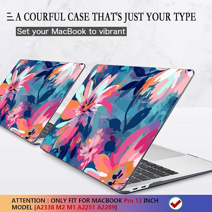 CISSOOK Compatible with MacBook Pro 13 inch Case 2025-2016 Release M2 M1 Chip - Image 3