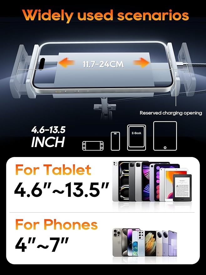 Tablet Stand, Tablet Mount Adjustable - Image 4