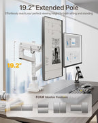 monTEK 17-57 Inch Dual Ultrawide Monitor Arm - Image 3