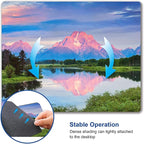 Snowy Mountains Lake Tree Mountains Mouse Pad, Landscape Mouse Pad Custom Design - Image 6