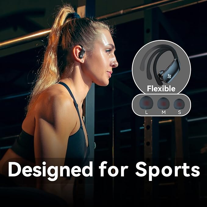 bmani Wireless Earbuds Bluetooth Headphones 48hrs Play Back Sport Earphones - Image 6