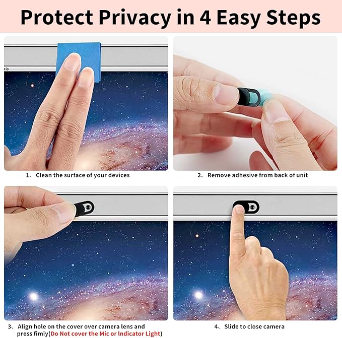 Laptop Camera Cover Slide Cute, Ultra Thin Webcam Cover - Image 5
