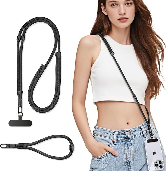 3 in 1 Adjustable Universal Anti-lost Cell Phone Lanyard, Detachable Cell phone by aopnn