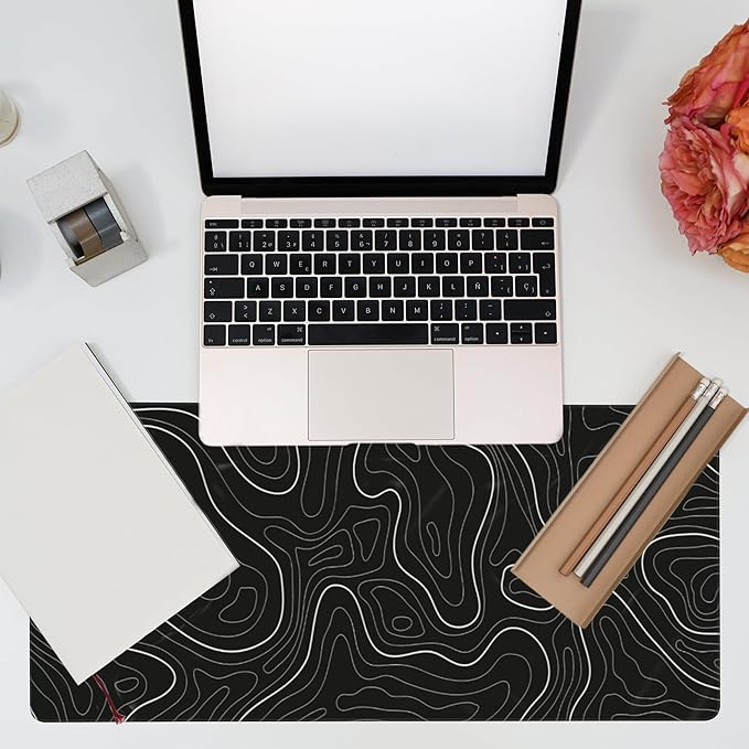 Desk Mat, Topographic Contour Large Gaming Mouse Pad - Image 7