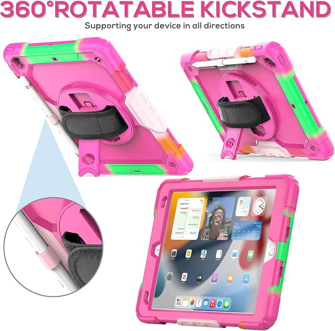 BLOSOMEET Case for iPad 9th/8th/7th Generation 2021/2020/2019 10.2 Inch for - Image 5