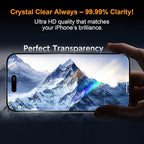 OneFish Glass Screen Protector for iphone 12/12 Pro, 9H Hardness Glass Scratch - Image 5