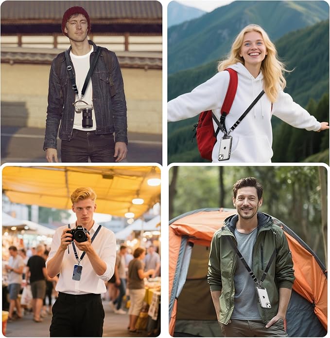 Universal Adjustable Nylon Phone Lanyard - 20MM Multi-Color Options - Image 3