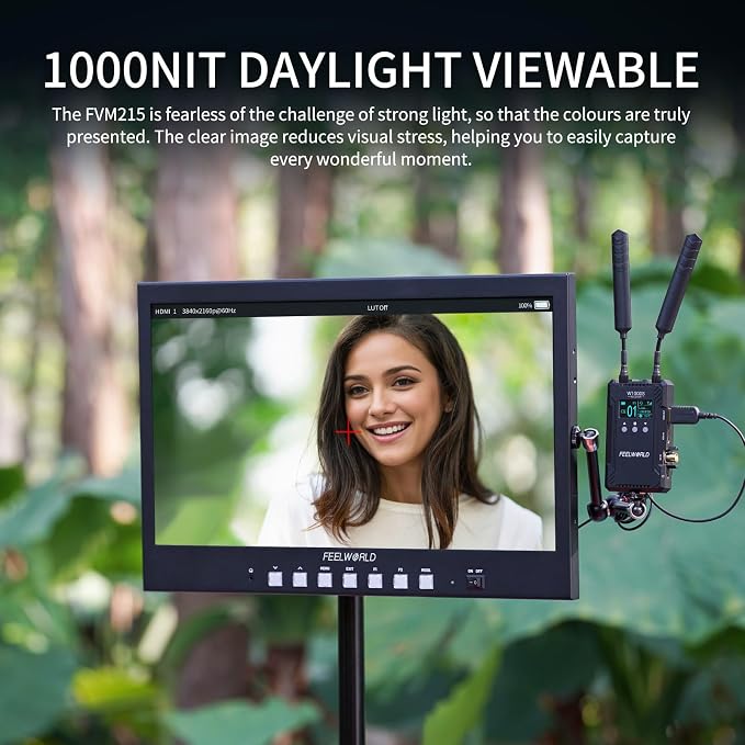 FEELWORLD FVM215 21.5 Inch 1000nit High Bright Production Broadcast Studio - Image 2