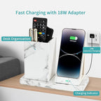 Wireless Charger with Desk Organizer, Wireless Charging Station - Image 2