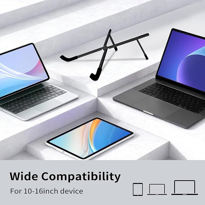 Protable Laptop Stand for Desk, Foldable Laptop Riser Holder, Ventilated - Image 6