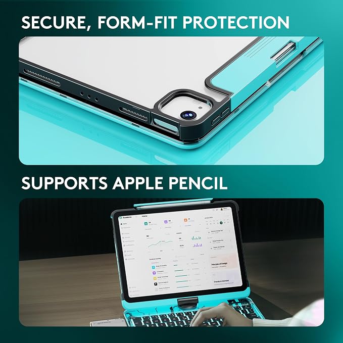 GUSGU Transparent Case with Wireless Keyboard - Image 8