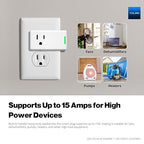 YoLink Smart Energy Plug 15A, 2 Pack, LoRa Control up to 1/4 Mile, High-Power - Image 6