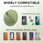 Magnetic Phone Ring Grip Holder, Silicone Finger Loop Grip, Compatible - Image 7