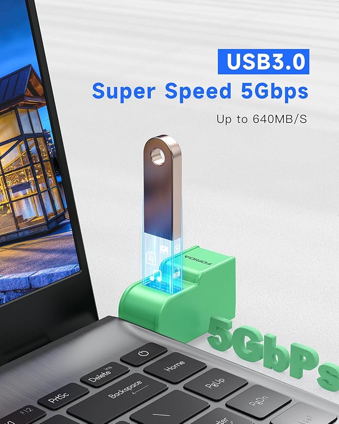 FORIDA 3 Ports USB 3.0 Adapter, USB Hub - Image 3