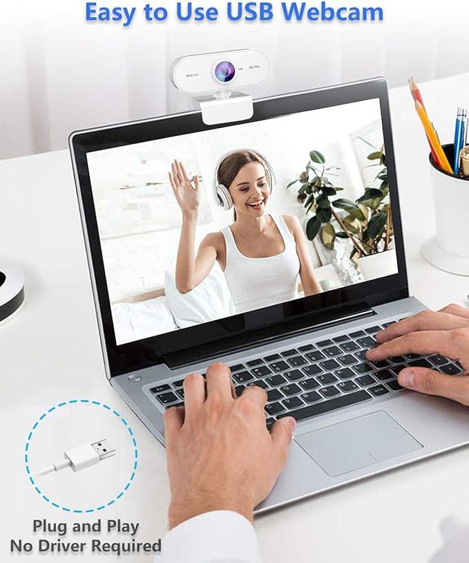 Webcam 1080P HD Webcam for PC, Web cam - Image 7