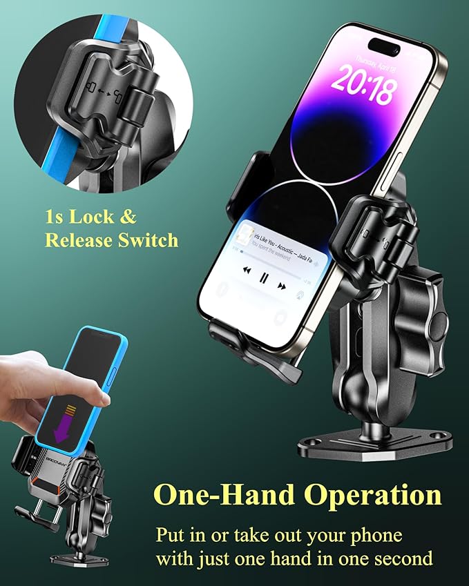 BRCOVAN Anti-Theft Phone Mount Holder - Image 4