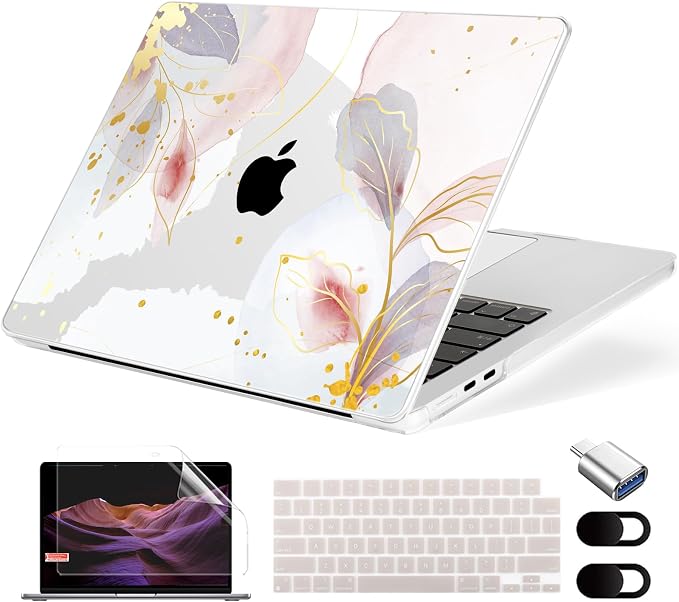 Compatible with MacBook Air 13.6 inch Case, M4 A3240/M3 A3113/M2 A2681 by MecBevia