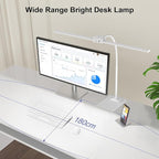 EppieBasic Led Desk Lamp, 24W 31.5IN Architect Double Head Desk Lamps - Image 2