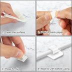 130 Pcs Cable Clips, Adhesive Cable Organizer Cord Holder Wire Clip Wire - Image 5
