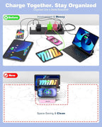MSTJRY Charging Station for Multiple Devices : 5 Port Multi USB-A Charger - Image 4