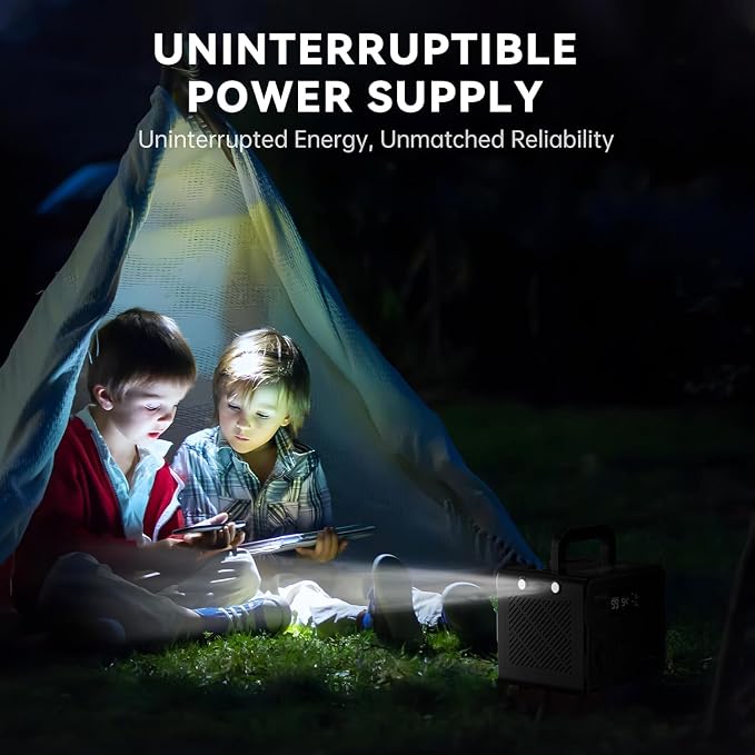300W Solar Generator, 259Wh Portable Power Station EM300, 000mAh LiFePO4 Battery - Image 9
