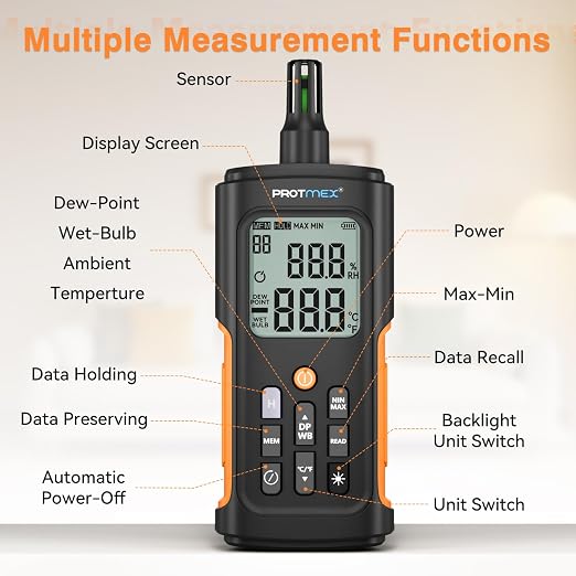 YT606 Temperature Humidity Meter High Precision Digital Hygrometer - Image 7