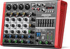 6 Channel Audio Interface DJ Mixer by RiworalAudio
