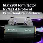 1TB M2 NVME SSD with Heatsink - Image 2