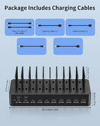 620W Charging Station for Multiple Devices, 10-Port USB C Fast Charger Station - Image 5