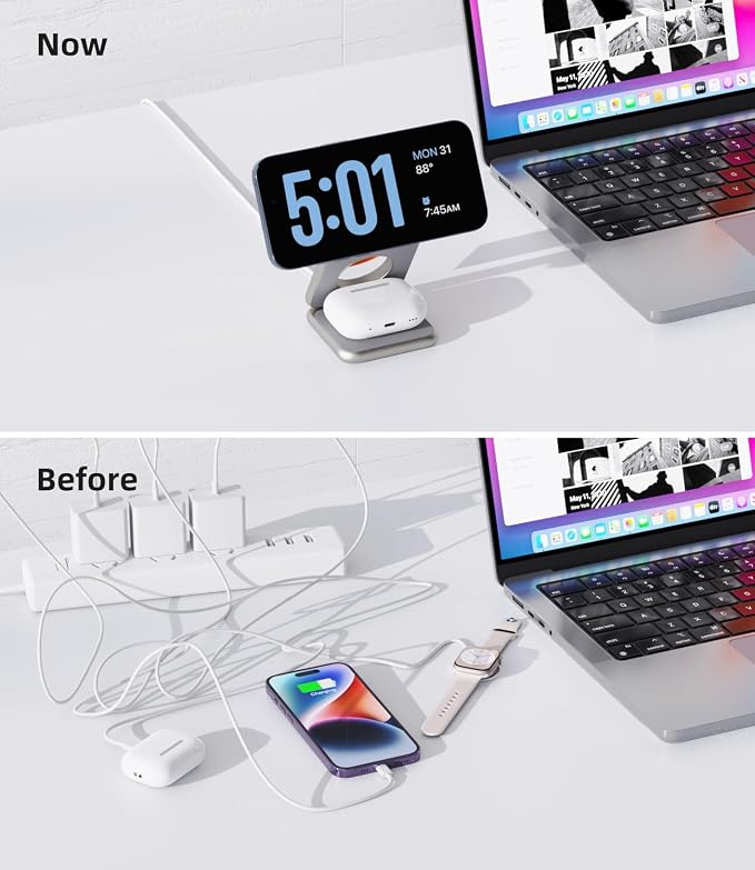 Foldable 3 in 1 Charging Station - Image 4