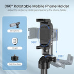 Mini Tripod with Dual Fill Lights, Portable Selfie Stick with Wireless Remote - Image 4