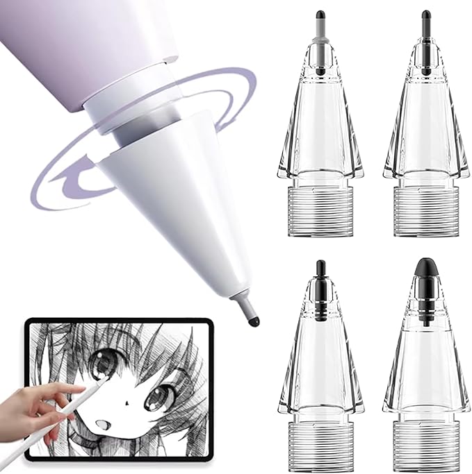 Replacement Tips for Apple Pencil, Upgraded Mix iPencil Tip for iPad Pro/USB-C - Image 4