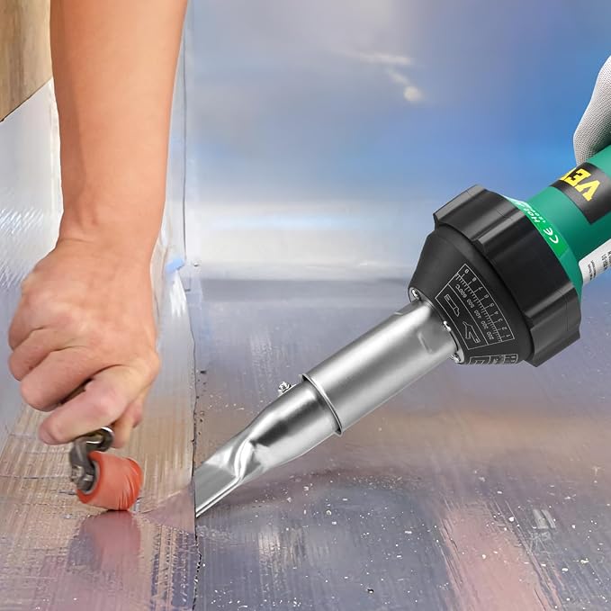 VEVOR Hot Air Plastic Welder, 1600W Hot Air Torch Pistol, 122-1112℉ PVC TPO - Image 8