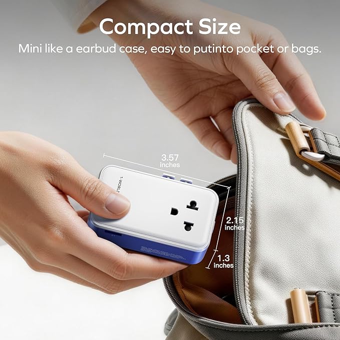 MOMAX Universal Travel Adapter, Ultra-Thin 1-World Pocket 70W GaN International - Image 6