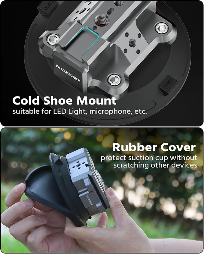 4.5" Suction Cup Camera Mount – Car, Windshield & Dash Cam Mount - Image 5