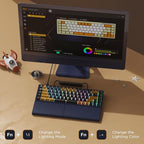 RK ROYAL KLUDGE RKS70 Ergonomic Split Keyboard, Wireless PC Gaming Keyboard - Image 5