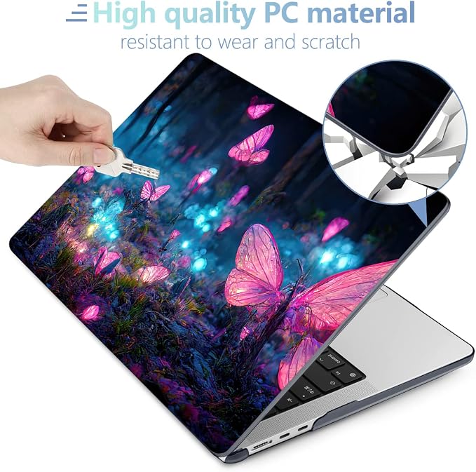 MEEgoodo Case for MacBook Air M4/M3/M2 13.6 inch 2025 2024 2022, Fit Model - Image 4