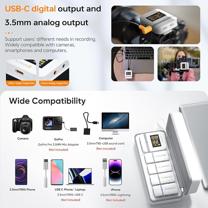 COMICA Vimo Q 4 Channel Wireless Lavalier Microphone System - Image 4